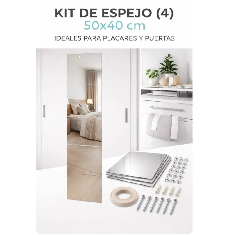 Kit espejos para puerta corrediza